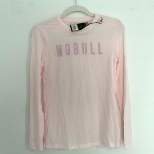Nobull  light pink pastel long sleeve t-shirt light weight activewear